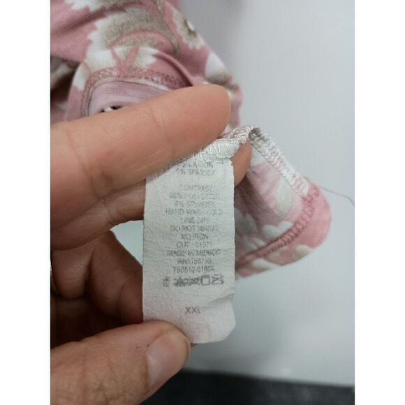 Honeyme Curvy Womens Babydoll Tunic Top Size 2X Multi Floral BOHO Cottagecore - Picture 4 of 6